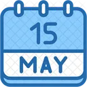Calendar May Fifteen Icon