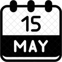 Calendar May Fifteen Icon