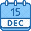 Calendar December Fifteen Icône