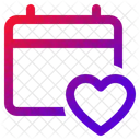 Calendar Love Celebrating Icon