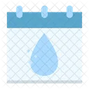 Calendar Water Day Water Saving Symbol