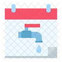 Calendar Water Day Water Saving Symbol
