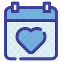 Calendar Heart Valentines Day Icon