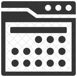 Calendar interface  Icon