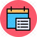 Calendar List Checklist Meeting Icon