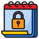 Calendar Lock Day Safe Icon