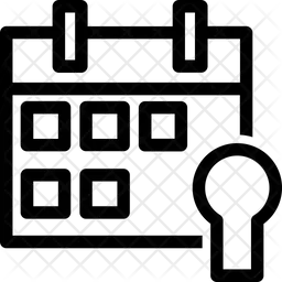 Calendar lock  Icon