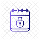 Calendar Lock  Icon