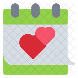 Calendar Love  Icon