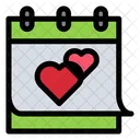 Calendar Love Love Date Icon