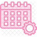 Calendar Management Duotone Line Icon Icon