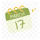 Calendar March 17 Icon