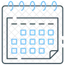 カレンダー ページ、ページ、レイアウト アイコン