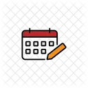 Calendar Pencil  Icon