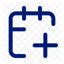 Outline Calendar Plus Icon