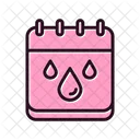 Calendar Raindrop  Icon