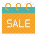 Calendar Sale Text  Icon