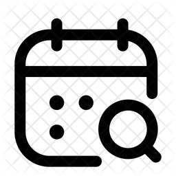 Calendar Search  Icon