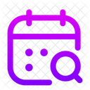 Calendar Search  Icon