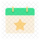 Calendar Star  Icon