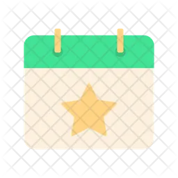 Calendar Star  Icon