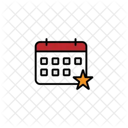 Calendar Star  Icon