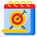 Calendar Target  Icon