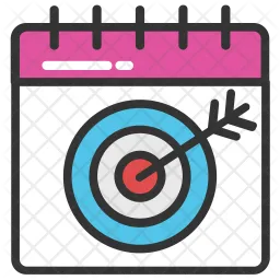 Calendar Target  Icon