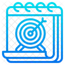 Calendar Target  Icon