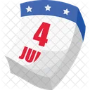 Calendar Th July 4th Of July Independence Day Icon