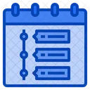 Timeline Layout Process Schedule Business Calendar Date Icon