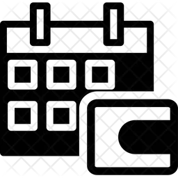 Calendar wallet  Icon