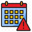 Calendar Warning  Icon