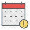 Calendar Warning  Icon