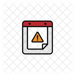 Calendar Warning  Icon