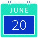 Calendar Widget Jun 20 Icon