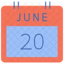 Calendar Widget Calendar Jun Icon