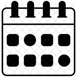 Calendar With Circle  Icon