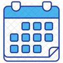 Calendar With Multiple Pages Icon