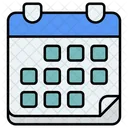 Calendar With Multiple Pages Icon