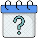 Calendar With Question Mark Icon