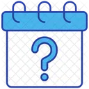 Calendar With Question Mark Icon