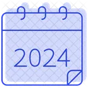 Calendar Year Year 2024 Icon