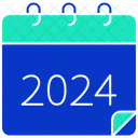 Calendar Year Year 2024 Icon