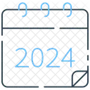 Calendar Year Year 2024 Icon