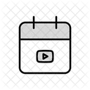 Calendar Youtube Day Calendar Schedule Icon