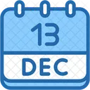 Calendario Dezembro Treze Ícone