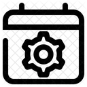 Calendario Configuracao Gerenciamento De Tempo Ícone