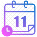 Horario Calendario Reloj Icono