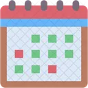 Calendario Horario Administracion Icono